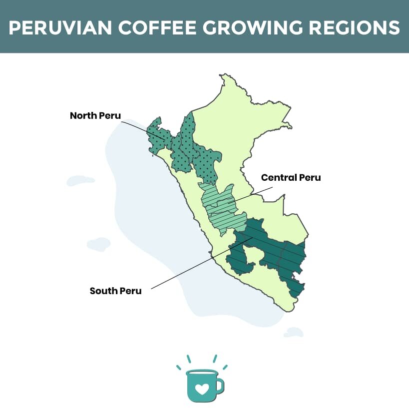 ภูมิภาคปลูกกาแฟเปรู ประเทศที่ผลิตกาแฟมากที่สุด