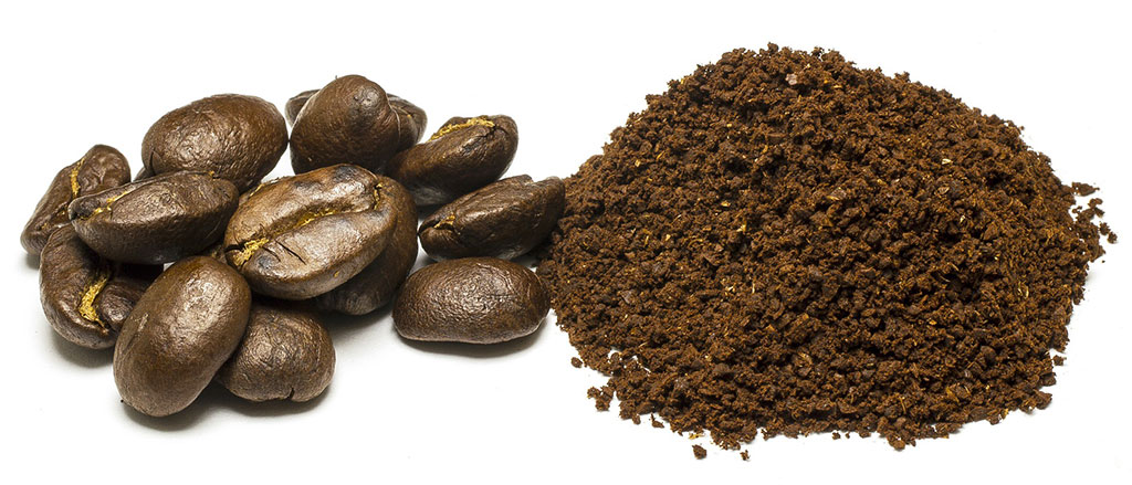 Coffee beans and coffee ground