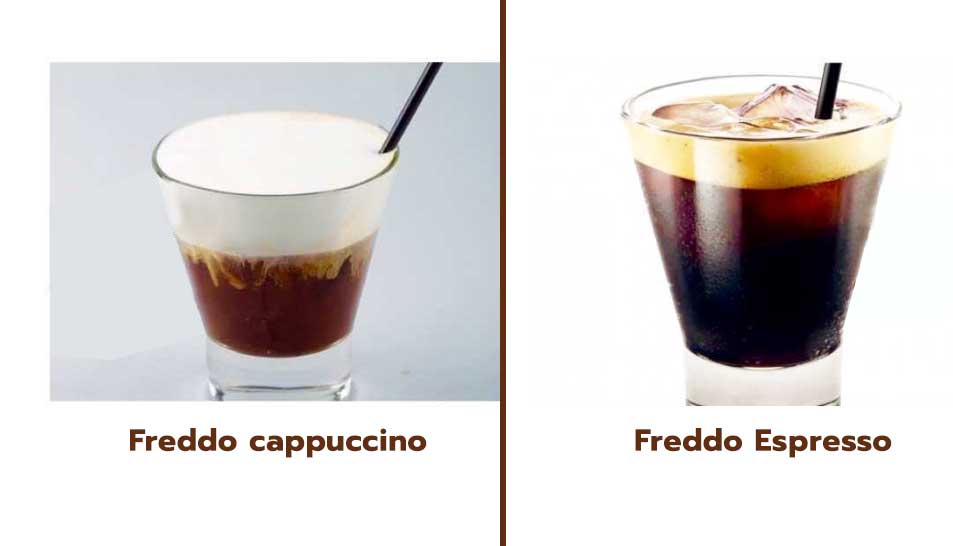 Freddo Espresso และ Freddo cappuccino